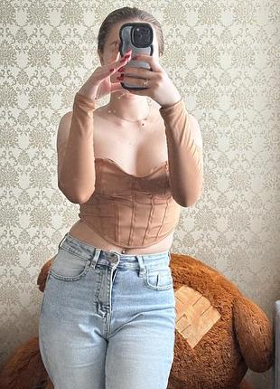 Кофтинка з відкритими плечима4 фото