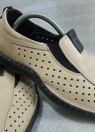 Чоловічі шкіряні літні туфлі jozef розмір 41