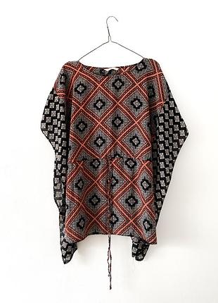 Короткое платье в стиле кимоно туника george