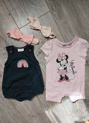 Песочник, боди next, h&m 56, 1,2 мес