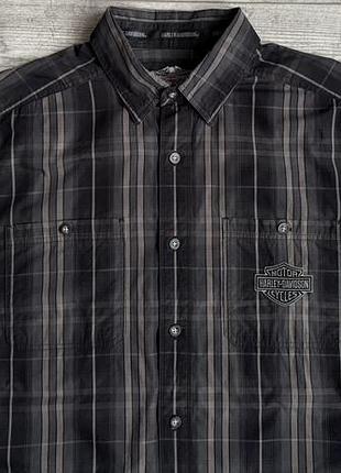 Сорочка\рубашка harley davidson checked shirt 2
