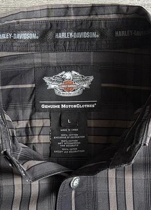 Сорочка\рубашка harley davidson checked shirt 4