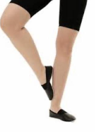 Чешки текстильні балетки для танців чи гімнастики з гумовою підошвою