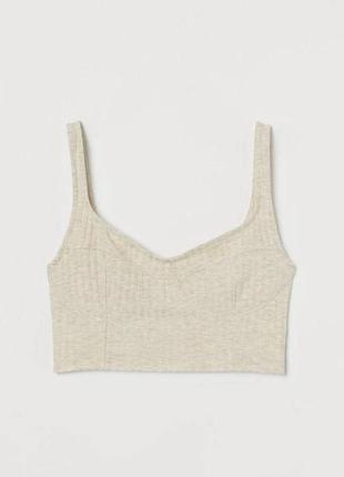 Топ у рубчик h&м