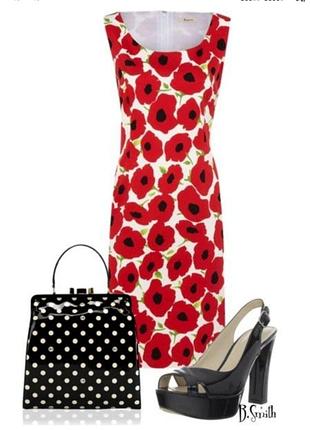 Платье с принтом маки precis petite