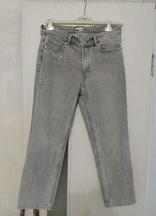Джинси, нм, прямі, розмір л- хл, світло сірого кольору,  якісний котон, стан ідеальний