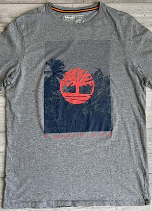 Футболка timberland gray printed t-shirt