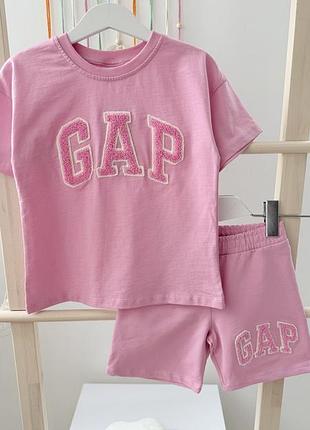 Летний костюм для девочек на рост 104-140 см