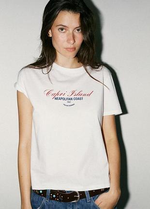Футболки zara не оверсайз размер m, l