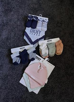 Новый набор комплект dkny для новорожденного ребенка мальчик девочка