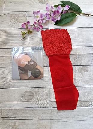 Чулки чулки красные evabella