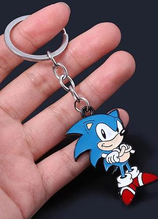 Брелок на ключі сумку сонець кіно sonic the hedgehog синій їжачок sega mega drive сега мультики