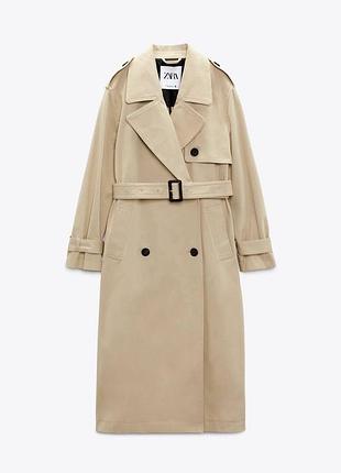 Тренч беж zara