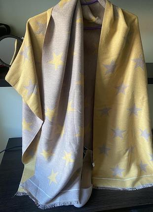 Шаль палантин з кашеміром