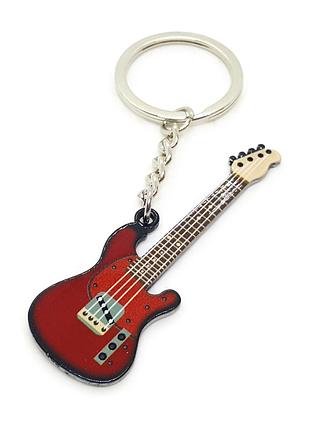 🔺🎸оригинальный брелок для ключей на сумочку красная гитара эмаль