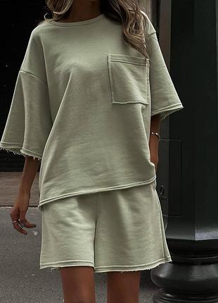 Костюм женский футболка и шорты sm, ml
