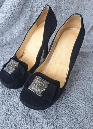 Замшеві туфлі 38