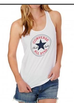 Топ майка біла базова converse p.m
