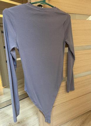 Жіноче боді лонг zara в рубчик 3