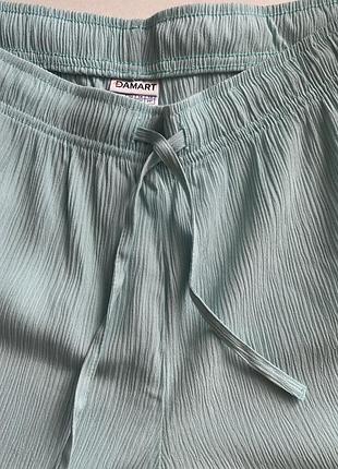 ✅летние брюки палаццо  мятные германия damart p.42/l-xl 👖