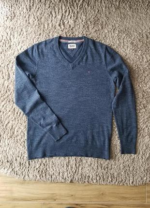 Tommy hilfiger denim m l 46 48 пуловер светр джемпер кофта