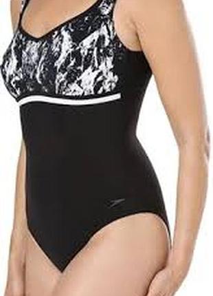 Купальник суцільний чорний великого розміру 52/18 спортивний speedo