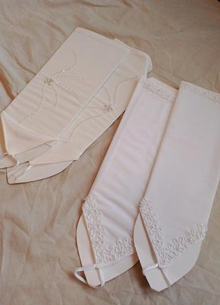 Митенки невесты винтаж нейлон