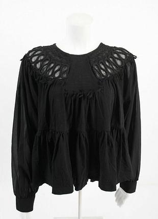 Блузка с шифоновыми рукавами