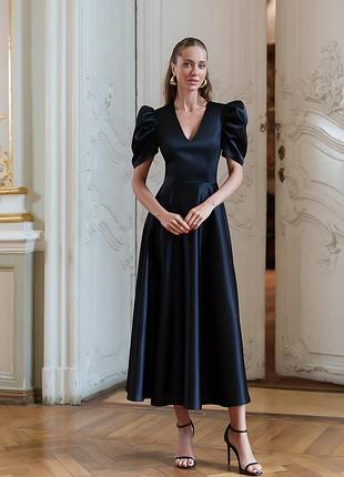 ✨ ефектна новинка — сукня з щільного атласу преміум ✨