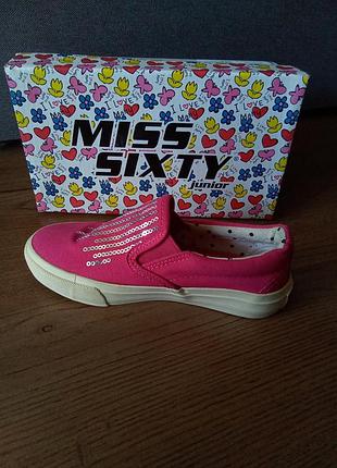 Детские розовые кеды. miss sixty junior ® 3
