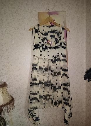 Легковесное шифоновое асимметричное платье, 46, asos