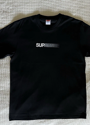 Нова футболка supreme motion tee black