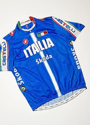 Мужская велофутболка castelli italia team