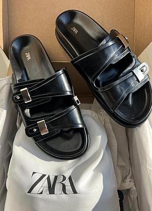 Базові шльопки шльпанці сланці zara