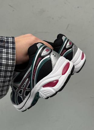 Кроссовки asics 1972-2160 black/silver/red 3