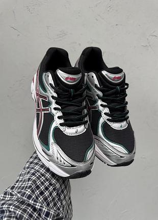 Кроссовки asics 1972-2160 black/silver/red 2