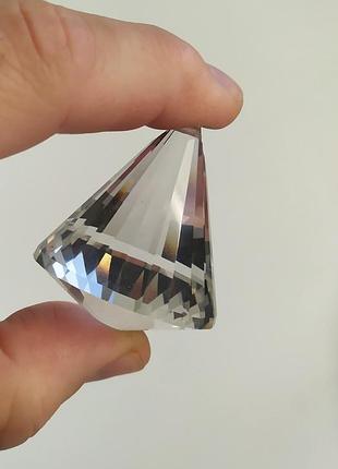 Хрустальная линза подвеска конус пирамида хрусталь для люстры светильника