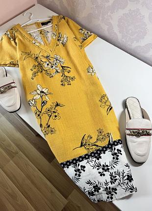 Сукня віскоза льон