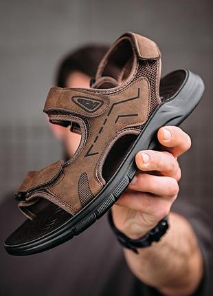👟 чоловічі сандалі men’s brown sandals шкіряні  👟