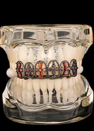 Цветок красный циркон зубы грелзы