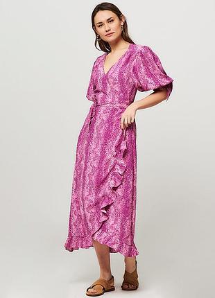 Брендовое платье в оттенке марсала на запах люкс качество от fabienne chapot