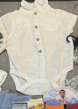 Летняя одежда на мальчика 0-6 месяцев