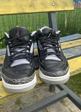Кросівки nike air jordan 3 retro black 8