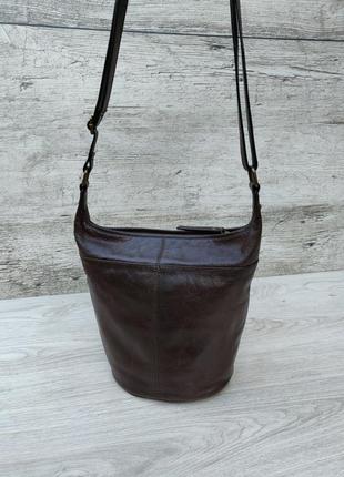 Marks & spencer кожаная сумка кросс боди / на плечо 100% оригинал4 фото