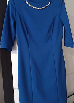 Платье женское на р 42-44 цвет электрик