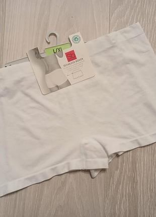 Шикарные белые бесшовные женские трусики шортики sb