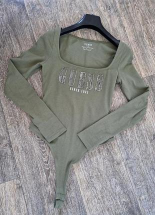 Трикотажный боди от guess, на размер xs-s.