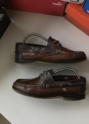 Топ сайдери, мокасіни, натуральна шкіра, оригінал daniel hechter прошиті