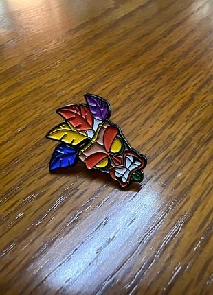 Вовк емальована шпилька