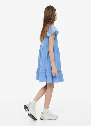 Платье летнее h&amp;m голубое хлопок платье 2